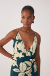Vestido Estampa Pétala Verde
