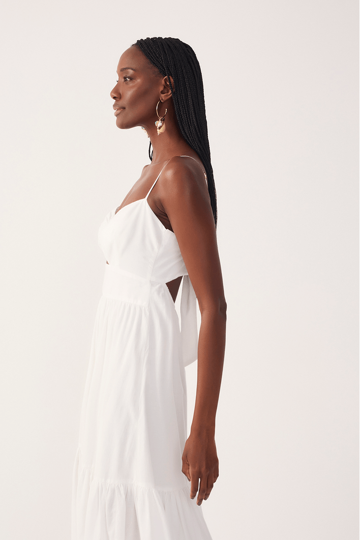 Vestido Cropped Algodão Bordado
