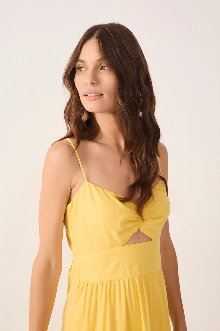 Vestido Cropped Algodão Bordado