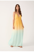 Vestido Longo Lurex Estampa Nascente