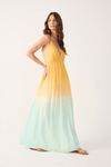 Vestido Longo Lurex Estampa Nascente