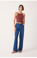 Calça Jeans Reta Fenda