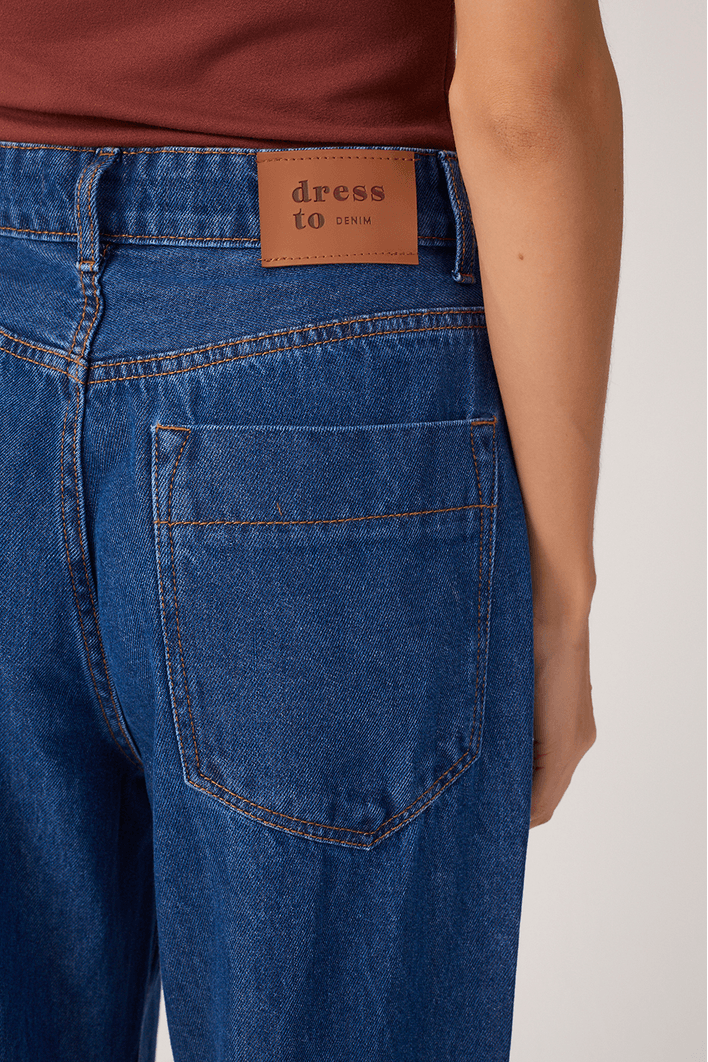 Calça Jeans Reta Fenda