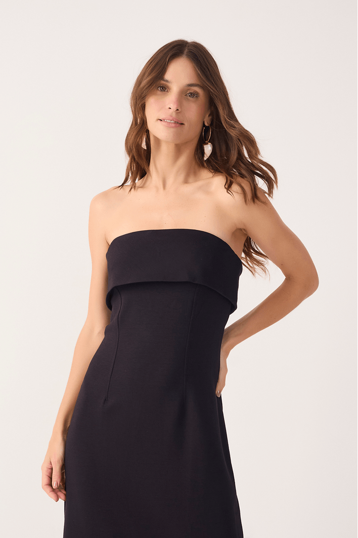 Vestido Tubo Sem Alça