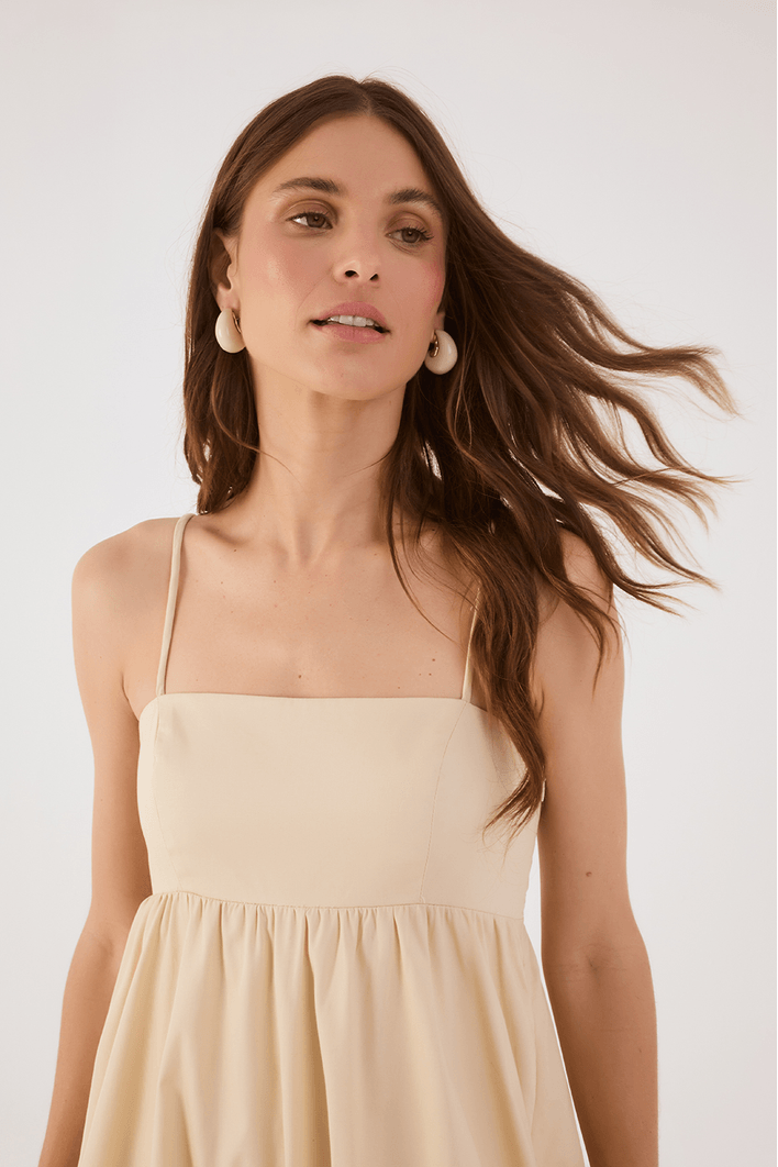 Vestido Algodão Balonê