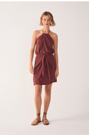 Vestido Curto Crepe Pareô