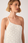Vestido Tricot Ombro Só Rendado
