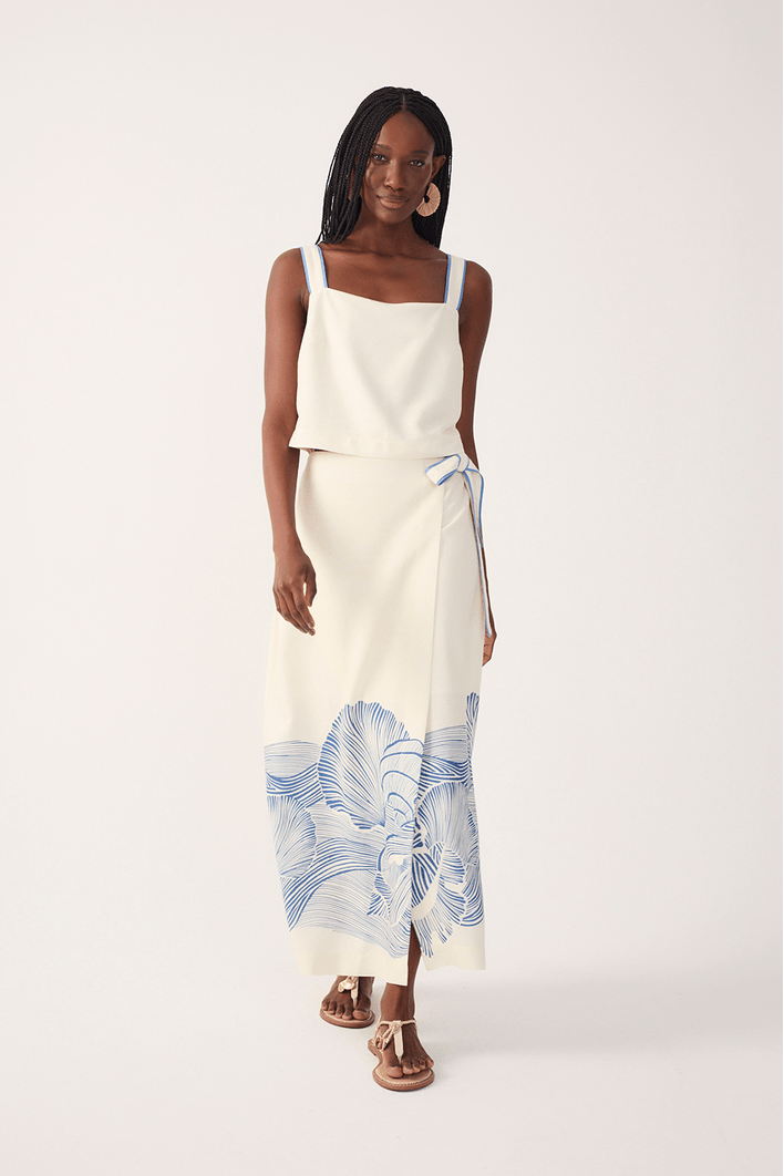 Conjunto Linho Estampa Mergulho