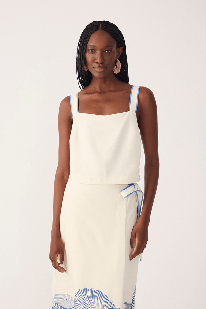 Conjunto Linho Estampa Mergulho