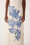 Vestido Cropped Estampa Flor do Oceano