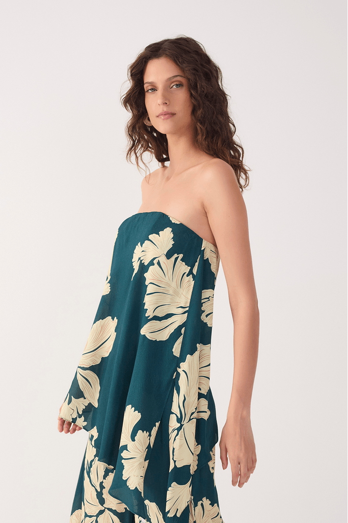 Macacão Estampa Pétala Verde