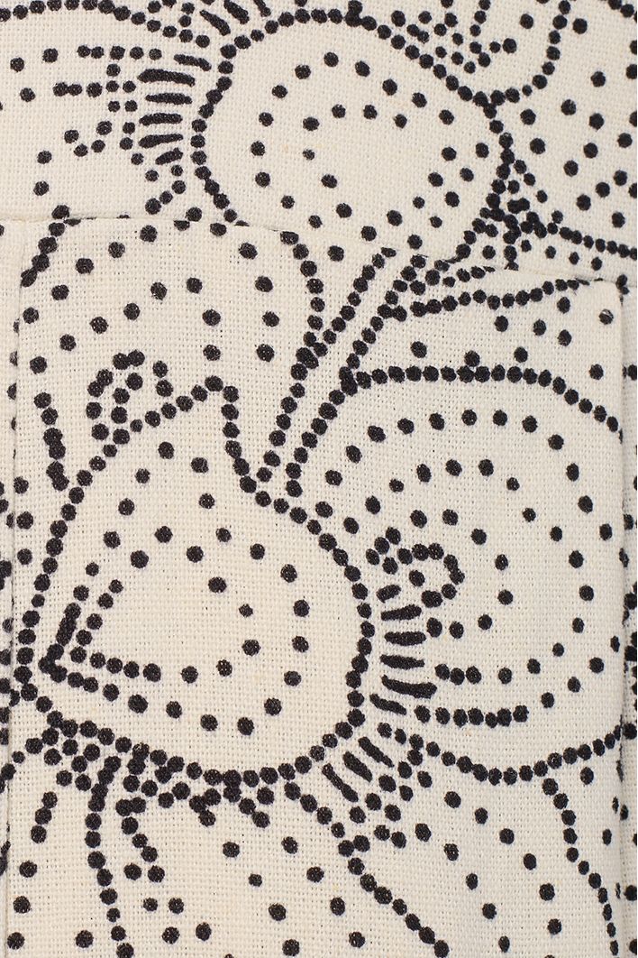 Macacão Linho Estampa Ponto A Ponto