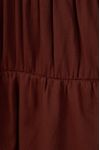 Vestido Cropped Algodão Franzido