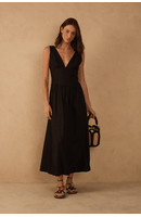 Vestido Cropped Linho Pala Larga