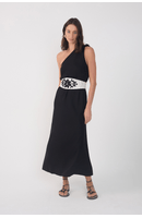 Vestido Cropped Linho Pala Bordada