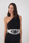 Vestido Cropped Linho Pala Bordada