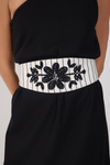 Vestido Cropped Linho Pala Bordada