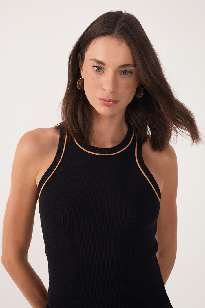 Vestido Regata Bordado Céu Sereno