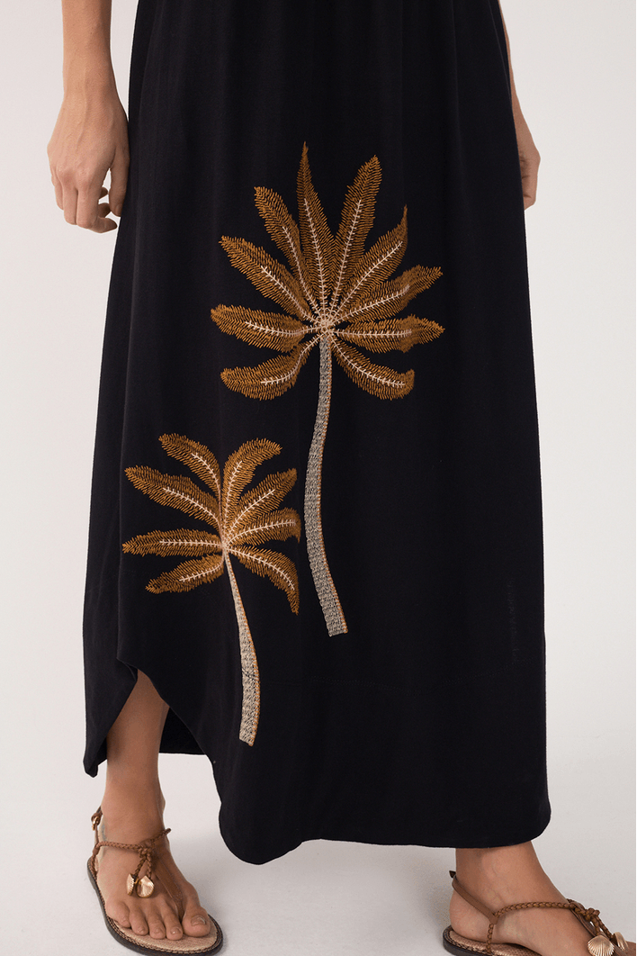 Vestido Regata Bordado Céu Sereno