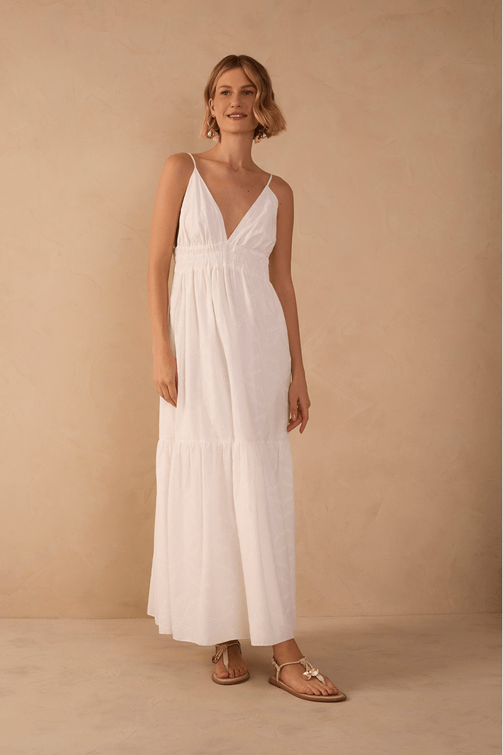 Vestido Longo Com Maria