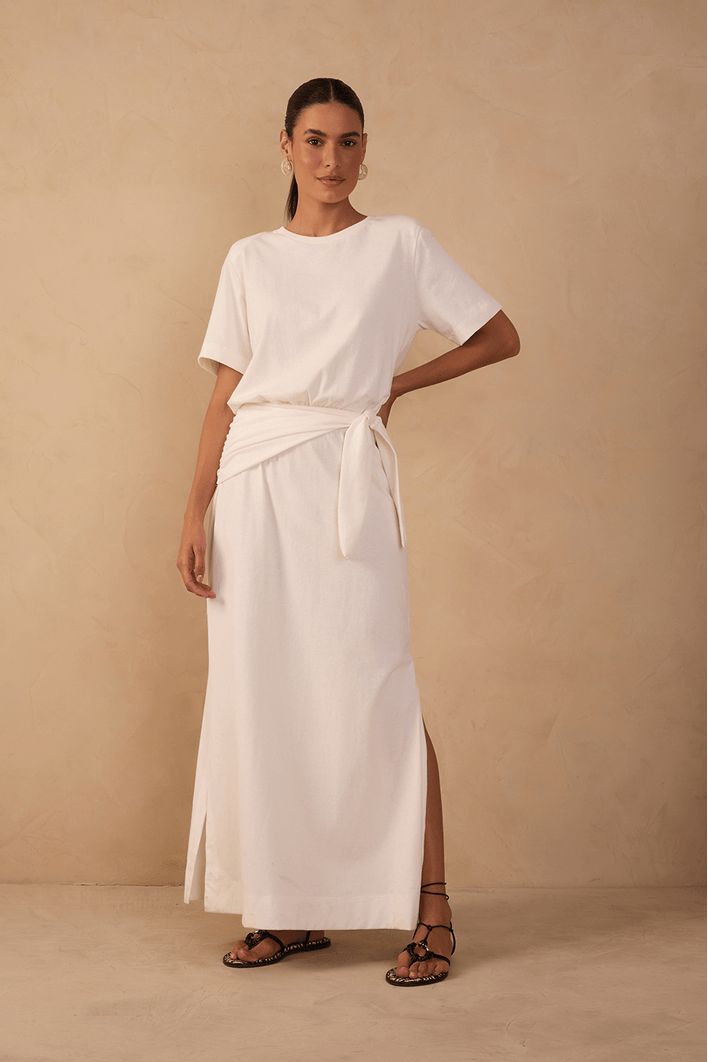 Vestido T-shirt Pareô