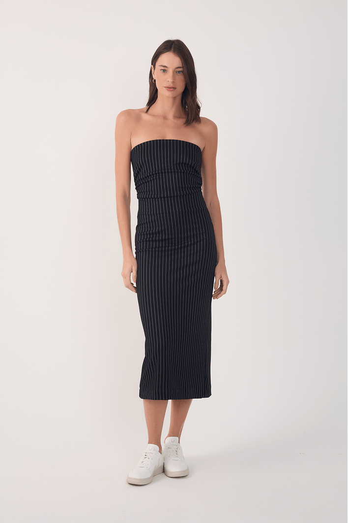 Vestido Alfaiataria Risca de Giz