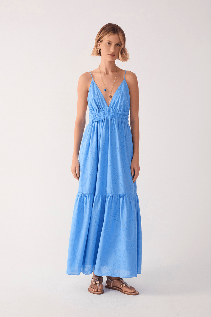 Vestido Longo Com Maria