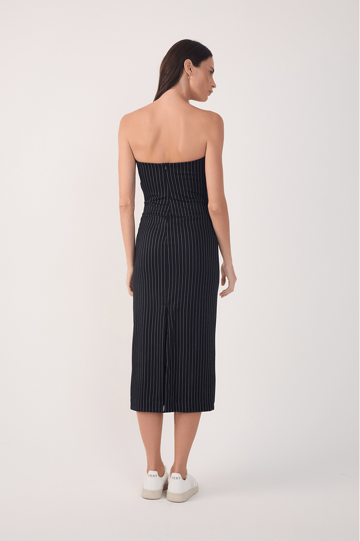 Vestido Alfaiataria Risca de Giz