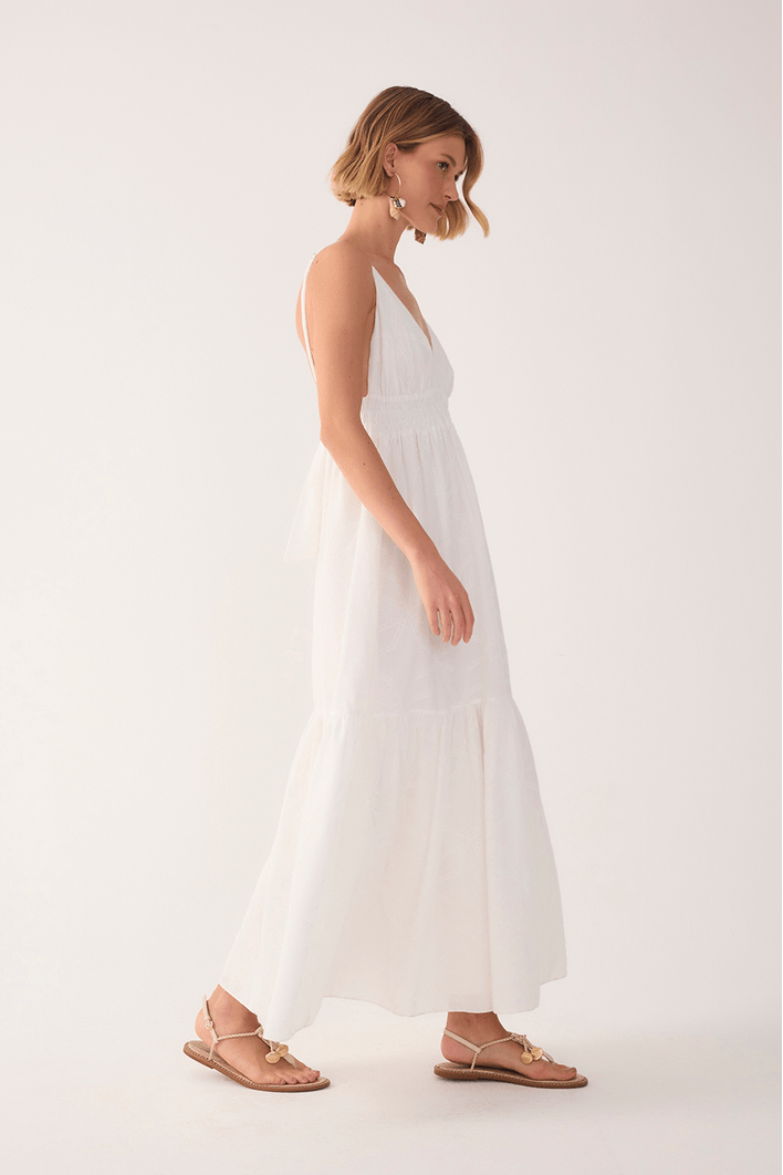 Vestido Longo Com Maria