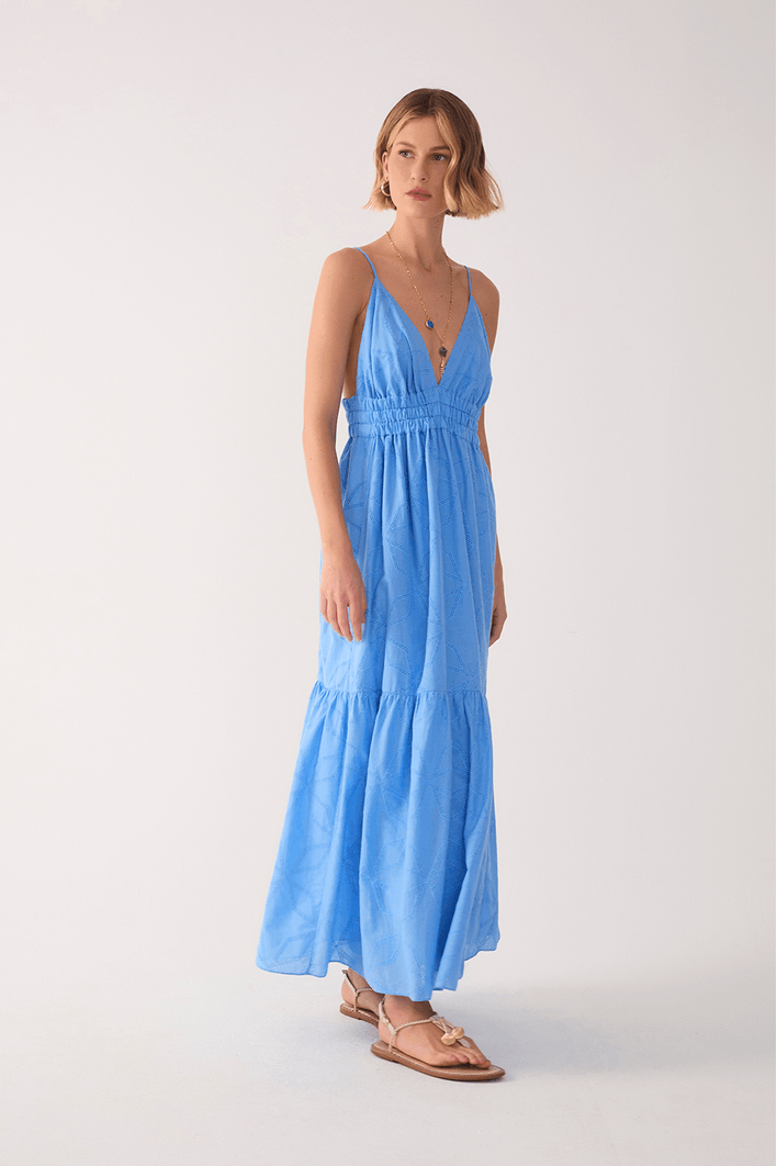 Vestido Longo Com Maria