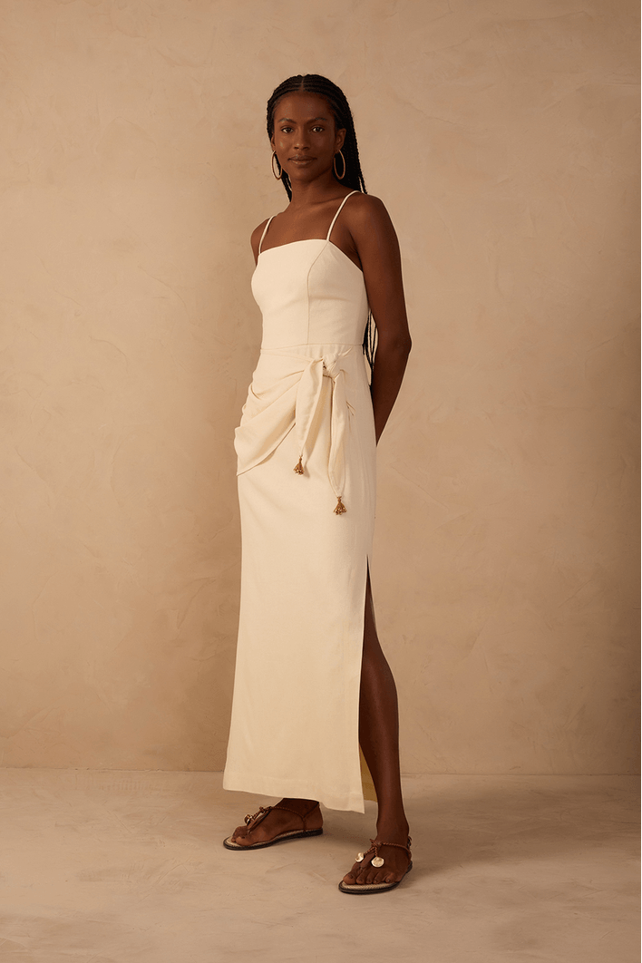 Vestido Cropped Linho Parêo