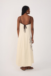 Vestido Cropped Linho Bordado Floral