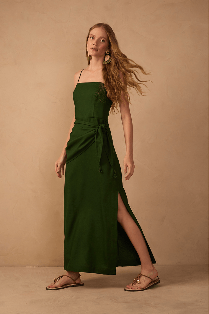 Vestido Cropped Linho Parêo
