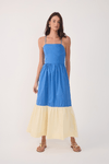Vestido Cropped Bicolor