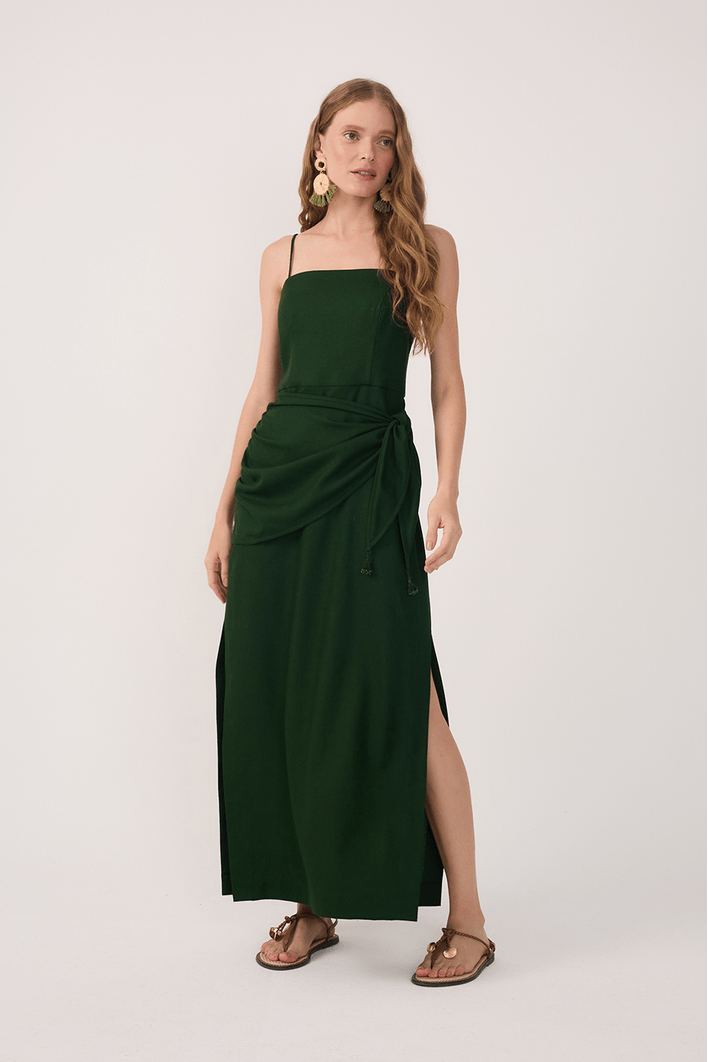 Vestido Cropped Linho Parêo