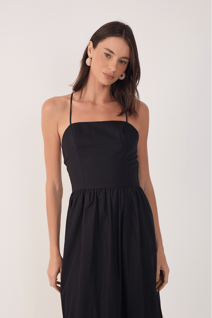 Vestido Cropped Bicolor