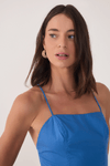 Vestido Cropped Bicolor