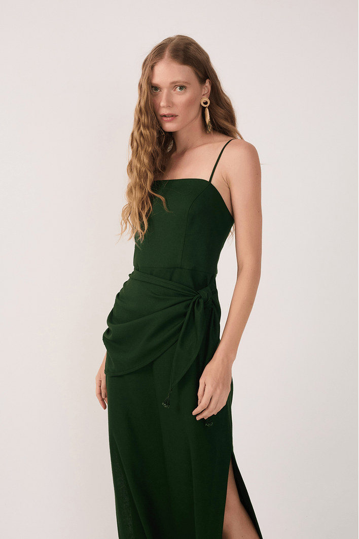Vestido Cropped Linho Parêo