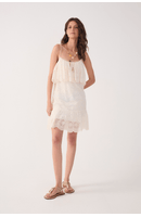 Vestido Curto Tule Rendado