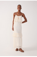 Vestido Longo Tule Rendado
