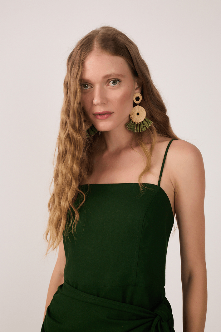 Vestido Cropped Linho Parêo
