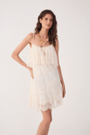 Vestido Curto Tule Rendado