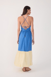 Vestido Cropped Bicolor