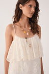Vestido Curto Tule Rendado