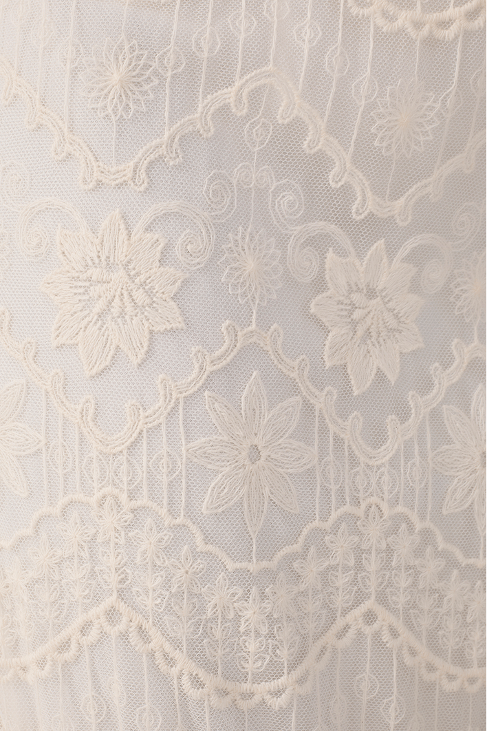 Vestido Longo Tule Rendado