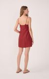 Vestido Curto Linho Reto