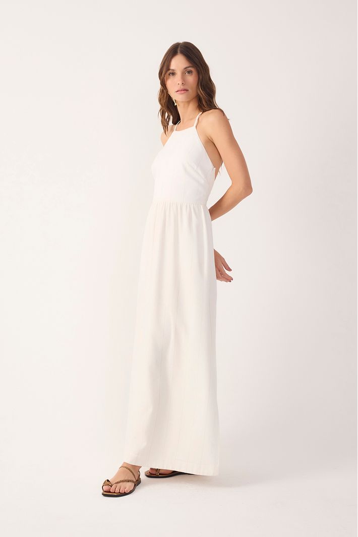 Vestido Cropped Linho Risca de Giz - 01.33.2397|198