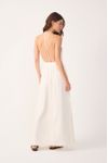 Vestido Cropped Linho Risca de Giz