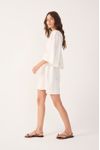 Vestido Curto Linho Bordado Lurex