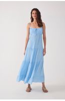 Vestido Cropped Crepe Busto Franzido